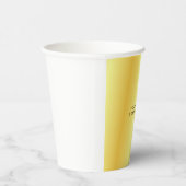 Unieke gouden zwarte achtergrond papieren bekers (Rechts)