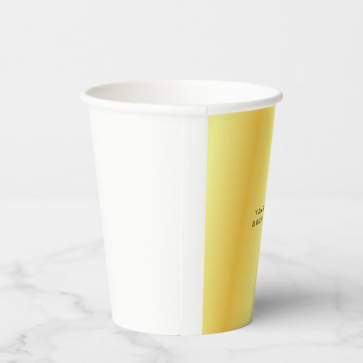 Unieke gouden zwarte achtergrond papieren bekers (Rechts)