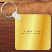 Unieke gouden zwarte achtergrond sleutelhanger (Voorkant)