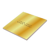 Unieke gouden zwarte achtergrond tegeltje (Zijkant)