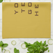 Unieke gouden zwarte achtergrond theedoek (Gevouwen)