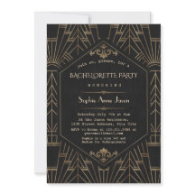 Unieke Gouden Zwarte Great Gatsby Bachelorette Fee
