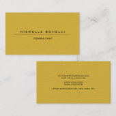 Unieke goudkleurendruk op grote vlakken visitekaartje (Voorkant / Achterkant)
