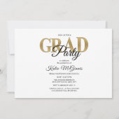 Unieke Goudwitfoto van de GraduPartij Kaart (Achterkant)