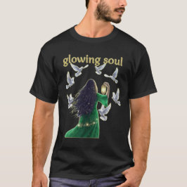 Unieke Grafische Glowende ziel T-shirt