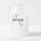 Unieke grafische kaarten van "Dialyse-verpleegkund Matglas Bierpul (Voorkant links)