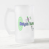 Unieke grafische kaarten van "Dialyse-verpleegkund Matglas Bierpul (Links)