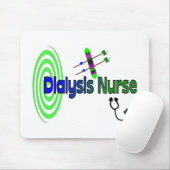 Unieke grafische kaarten van "Dialyse-verpleegkund Muismat (Met muis)