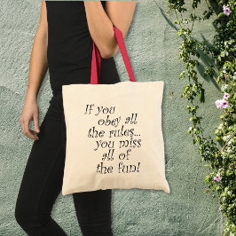 Unieke grappige citaten verjaardagscadeaus voor vr tote bag