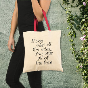 Unieke grappige citaten verjaardagscadeaus voor vr tote bag