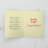Unieke grappige Happy Birthday Kaart met aangepast (Binnen)