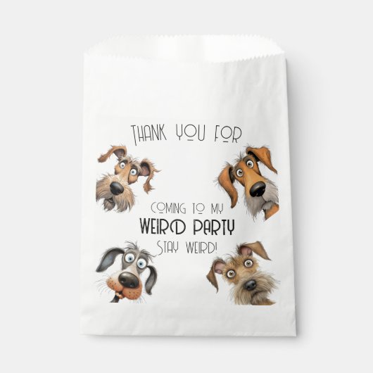 Unieke Grappige Hond Party Bedankzakje (Voorkant)