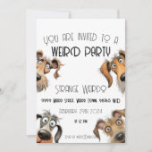 Unieke Grappige Hond Party Kaart (Voorkant)