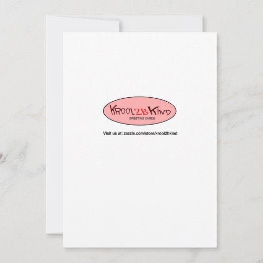 Unieke, grappige huwelijksuitnodiging kaart (Achterkant)