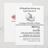 Unieke, grappige huwelijksuitnodiging kaart (Voorkant / Achterkant)