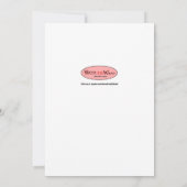 Unieke, grappige huwelijksuitnodiging kaart (Achterkant)