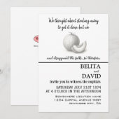 Unieke, grappige huwelijksuitnodiging kaart (Voorkant / Achterkant)