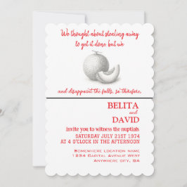 Unieke, grappige huwelijksuitnodiging kaart