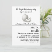 Unieke, grappige huwelijksuitnodiging kaart (Staand voorkant)