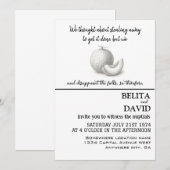 Unieke, grappige huwelijksuitnodiging kaart (Voorkant / Achterkant)