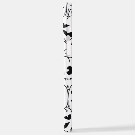 Unieke Grappige Pompoenen Gezichten Schets Hallowe iPhone Hoesje (Linkerkant)