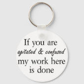 Unieke grappige verjaardagsgeschenken citeren humo sleutelhanger (Voorkant)