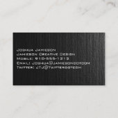 Unieke grijze moderne professionele Visitekaartjes (Achterkant)