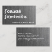 Unieke grijze moderne professionele Visitekaartjes (Voorkant / Achterkant)