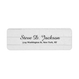 Unieke grijze muur Moderne Elegant Manuscript Hand Etiket