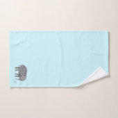 Unieke grijze olifant, stijlvol modern bad handdoek (Handdoek)