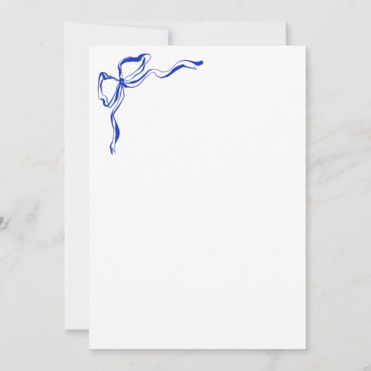 Unieke grillige blauwe hand getekende Franse boog Kaart (Achterkant)