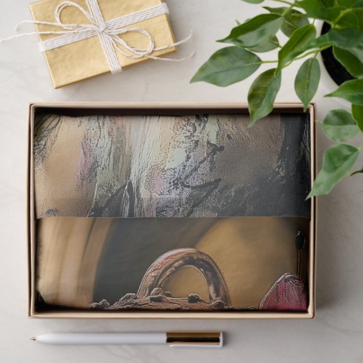 Unieke grillige Gotische Gargoyle Decoupage Tissuepapier (Geschenk)