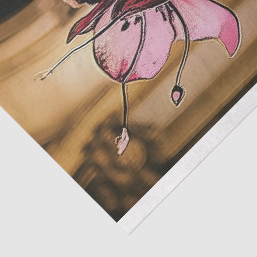 Unieke grillige Gotische Gargoyle Decoupage Tissuepapier (Detail)