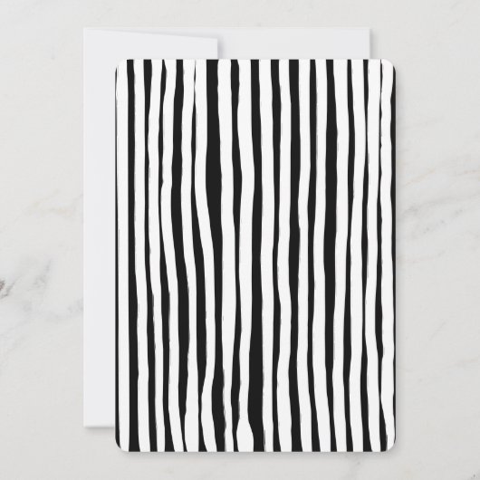 Unieke grillige hand getrokken boog kerstfeest kaart (Achterkant)