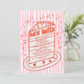 Unieke grillige hand getrokken Doodle verjaardagst Kaart (Staand voorkant)