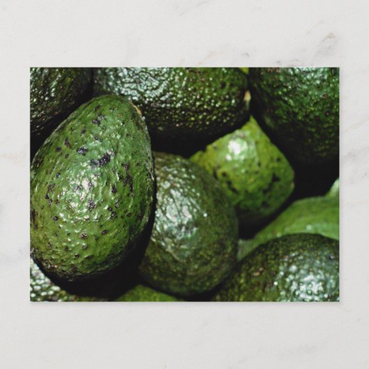 Unieke groene avocado briefkaart (Voorkant)