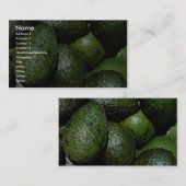 Unieke groene avocado visitekaartje (Voorkant / Achterkant)