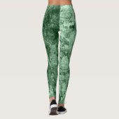 Unieke Groene Grunge Camo Grafische leggings Vrouw (Achterkant)
