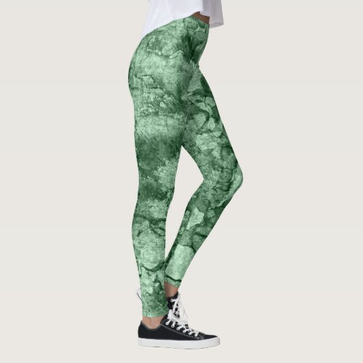 Unieke Groene Grunge Camo Grafische leggings Vrouw (Rechts)