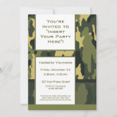 Unieke groene militair camouflage kaart (Voorkant)