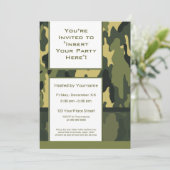 Unieke groene militaire camouflage kaart (Staand voorkant)