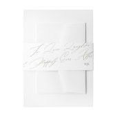 Unieke Groene Sage Liefde Lachen Monogram Bruiloft Uitnodigingen Wikkel (Voorkant Voorbeeld)