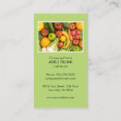 Unieke groene voedingseenheid Gezondheid Visitekaartje (Voorkant)