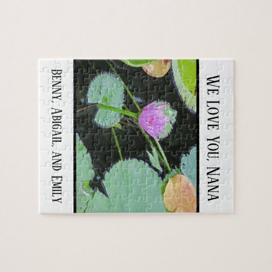 Unieke grootouder van ons houden van Nana Water Li Legpuzzel (Horizontaal)