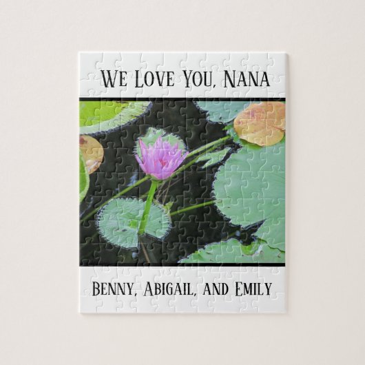 Unieke grootouder van ons houden van Nana Water Li Legpuzzel (Verticaal)