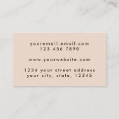 Unieke Grunge Beige Consultant Holograaf QR-code Visitekaartje (Achterkant)