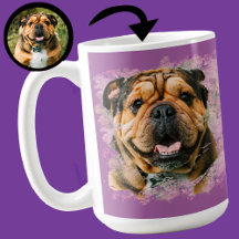 Unieke Grunge Roze Sering Bulldog Hond Liefhebber