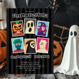 Unieke Halloween Kostuumfeest Kaart