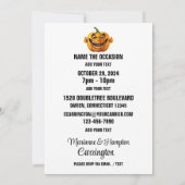 Unieke Halloween-uitnodiging voor het verzamelen Kaart (Achterkant)