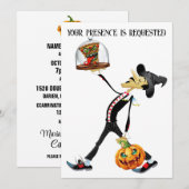 Unieke Halloween-uitnodiging voor het verzamelen Kaart (Voorkant / Achterkant)